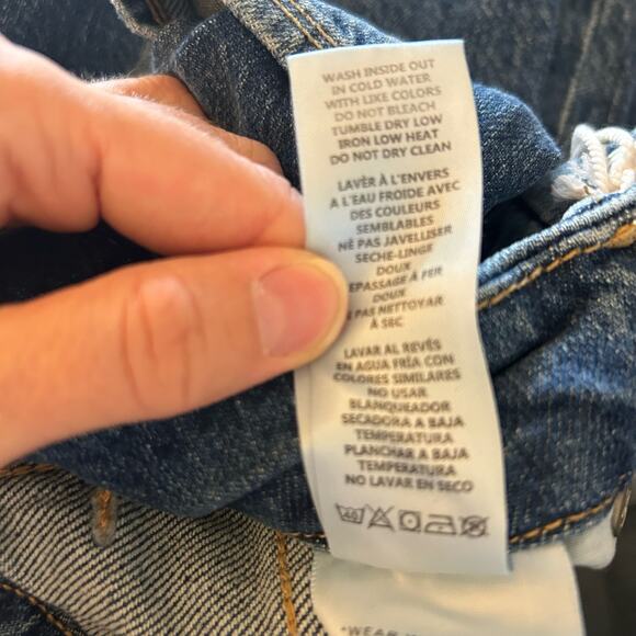 NWT Good American Womens Good Classic Blue 940 Hi-Rise Raw Hem Jean 4/27 - Picture 15 of 16